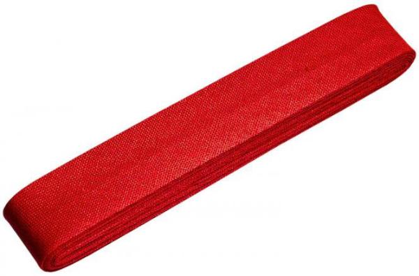 Baumwoll-Schrägband Gütermann gefalzt 20 mm, 3m, Hellrot, bis 60 °C waschbar